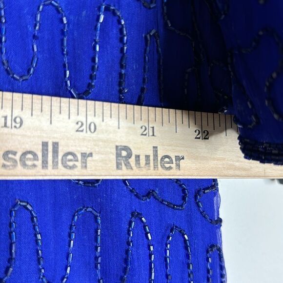 Cervelle ladies beaded sequin silk blouse top size 3X - Picture 7 of 11